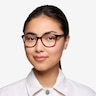 The Beat Burgundy PlasticEyeglass Frames for Women from EyeBuyDirect