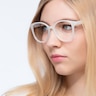 The Beat White PlasticEyeglass Frames for Women from EyeBuyDirect