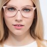 The Beat Light Pink PlasticEyeglass Frames for Women from EyeBuyDirect