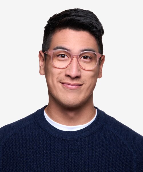 The Beat Pink PlasticEyeglass Frames for Men from EyeBuyDirect