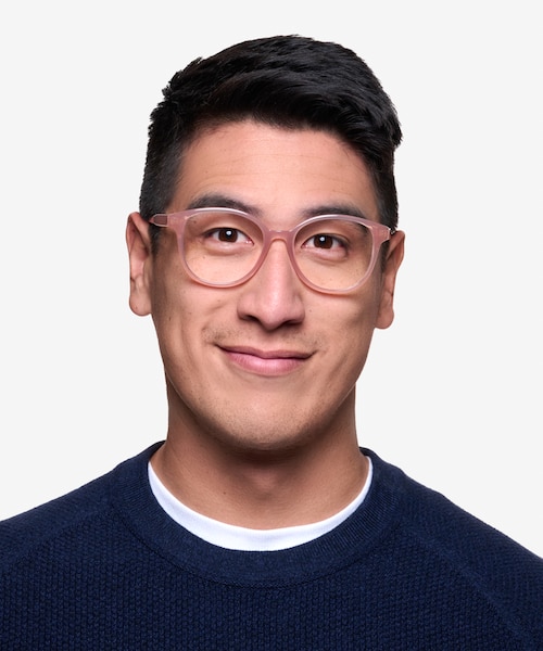 The Beat Pink PlasticEyeglass Frames for Men from EyeBuyDirect