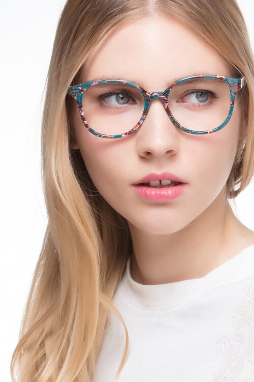 The Beat Floral PlasticEyeglass Frames for Women from EyeBuyDirect