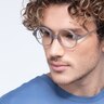 Years Gray Clear PlasticEyeglass Frames for Men from EyeBuyDirect