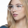 Rhode Island Matte Clear AcetateEyeglass Frames for Women from EyeBuyDirect