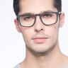 Rhode Island Matte Black AcetateEyeglass Frames for Men from EyeBuyDirect