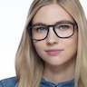 Rhode Island Matte Black AcetateEyeglass Frames for Women from EyeBuyDirect