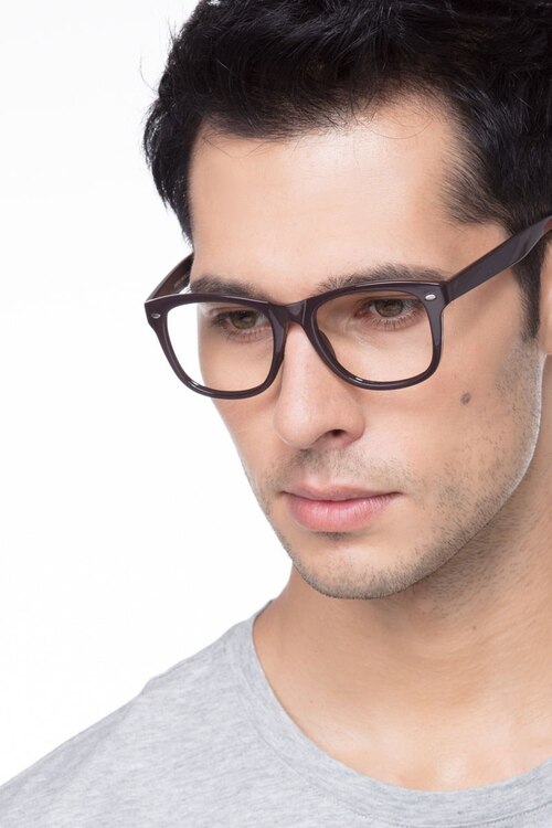 Blizzard Navy AcetateEyeglass Frames for Men from EyeBuyDirect
