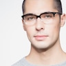 Escape Clear Black AcétateMontures de lunettes de vue pour Hommes d'EyeBuyDirect