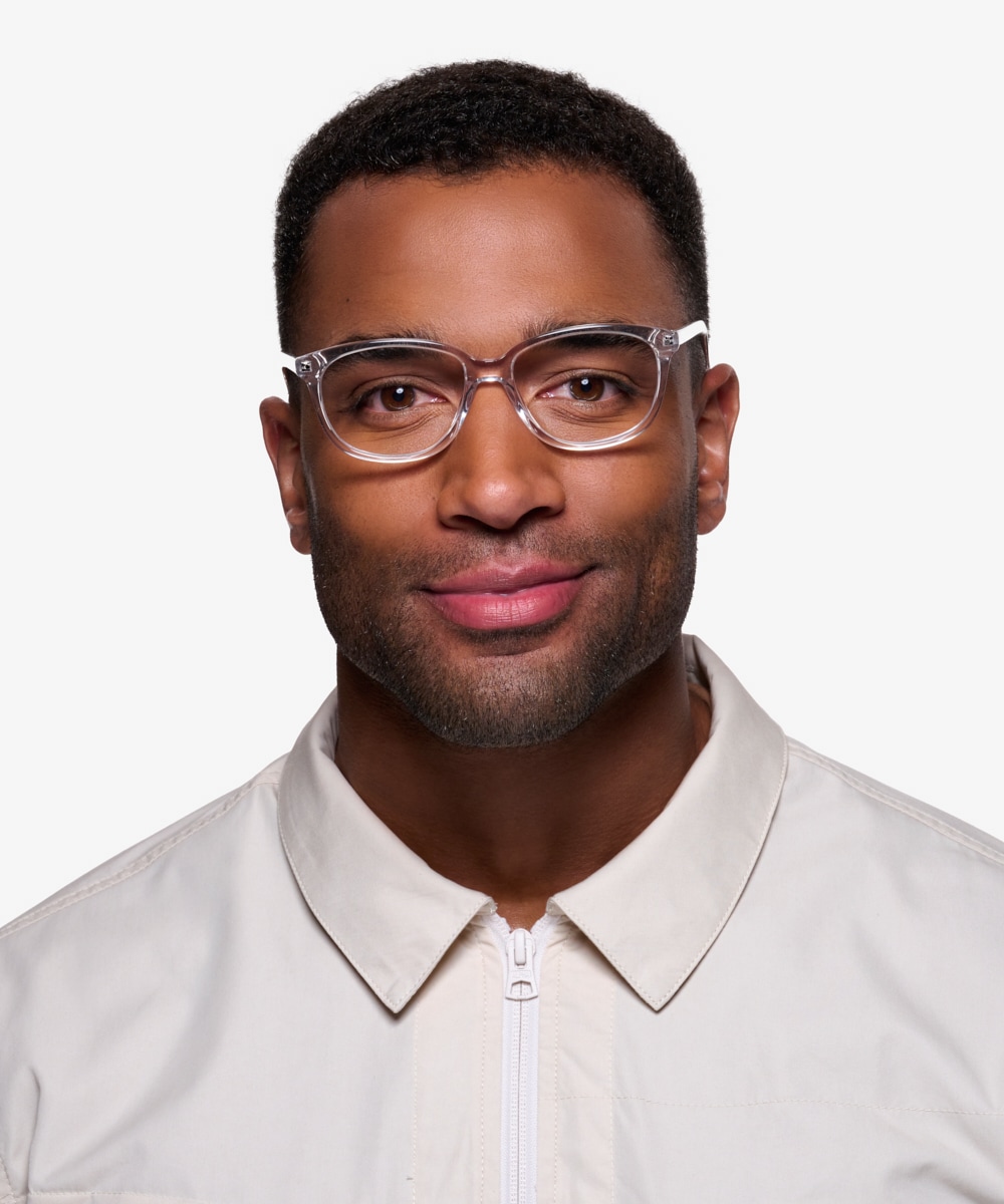 Clear rim sale glasses mens