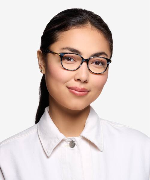 Gray Floral Jasmine -  Acetate Eyeglasses