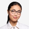 Jasmine Gray Floral AcetateEyeglass Frames for Women from EyeBuyDirect