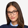 Milo Matte Black PlasticEyeglass Frames for Women from EyeBuyDirect