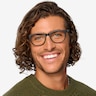 Milo Matte Black PlastiqueMontures de lunettes de vue pour Hommes d'EyeBuyDirect