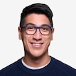 Milo Matte Navy PlasticEyeglass Frames for Men from EyeBuyDirect