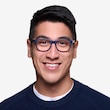 Milo Matte Navy PlasticEyeglass Frames for Men from EyeBuyDirect