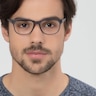 Milo Matte Gray PlasticEyeglass Frames for Men from EyeBuyDirect