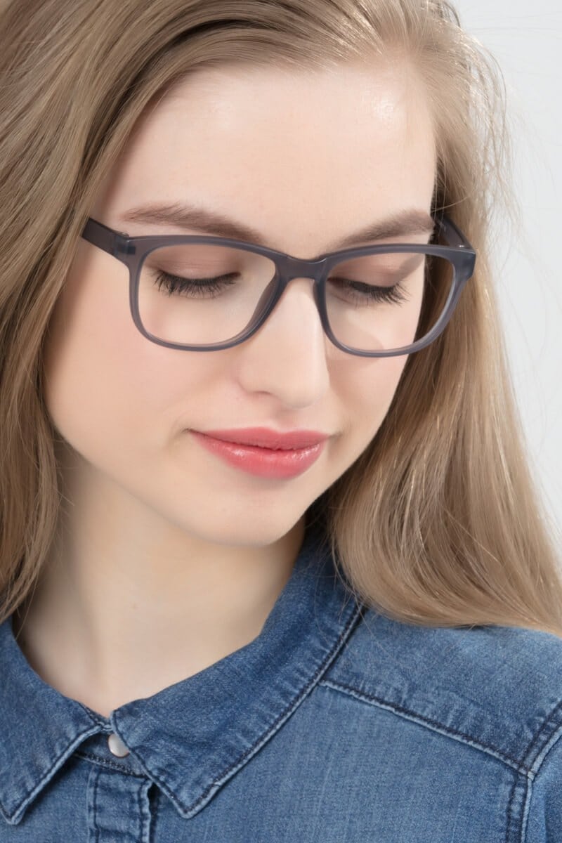 Matte grey store eyeglass frames