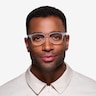 Milo Frosted Clear PlasticEyeglass Frames for Men from EyeBuyDirect