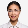 Milo Frosted Clear PlasticEyeglass Frames for Women from EyeBuyDirect