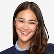 Milo Frosted Clear PlasticEyeglass Frames for Women from EyeBuyDirect