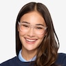 Milo Frosted Clear PlasticEyeglass Frames for Women from EyeBuyDirect