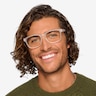 Milo Frosted Clear PlastiqueMontures de lunettes de vue pour Hommes d'EyeBuyDirect