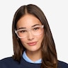 Milo Frosted Clear PlastiqueMontures de lunettes de vue pour Femmes d'EyeBuyDirect