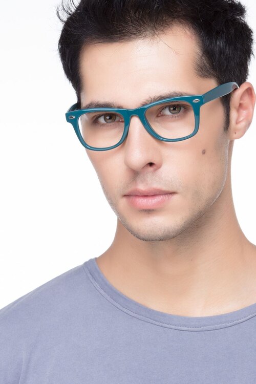 Atlee Vert PlastiqueMontures de lunettes de vue pour Hommes d'EyeBuyDirect