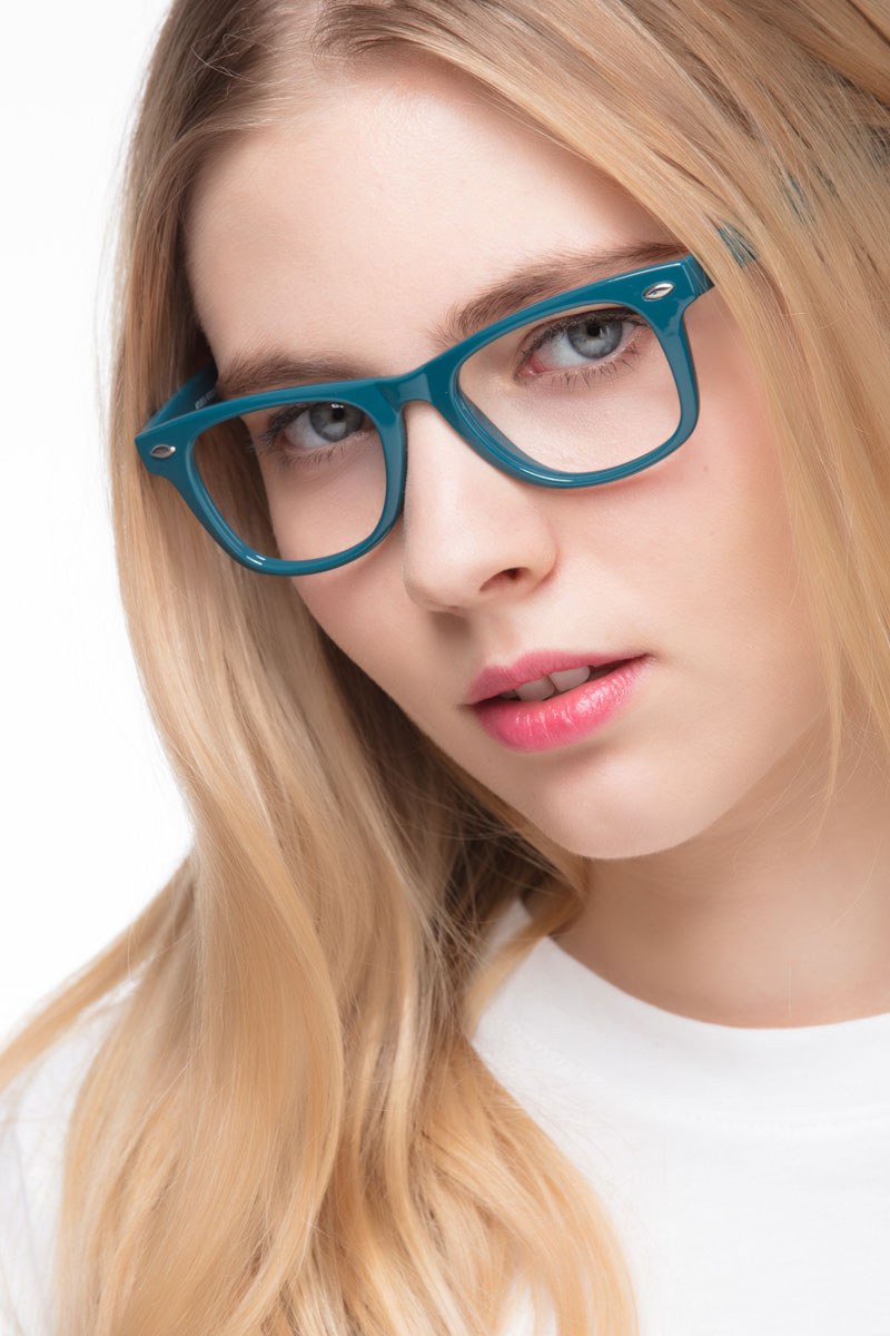 Atlee Rectangle Green Full Rim Eyeglasses Eyebuydirect Canada