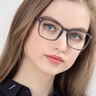Uptown Matte Gray PlasticEyeglass Frames for Women from EyeBuyDirect