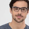 Uptown Navy PlasticEyeglass Frames for Men from EyeBuyDirect
