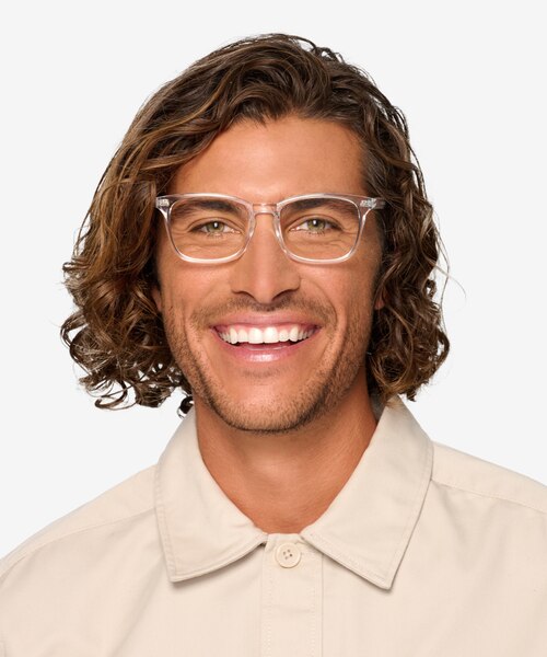 Uptown Clear PlasticEyeglass Frames for Men from EyeBuyDirect