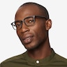 November Matte Black PlasticEyeglass Frames for Men from EyeBuyDirect