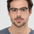 Coexist Striped MetalEyeglass Frames for Men from EyeBuyDirect