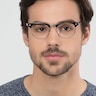 Coexist Striped MetalEyeglass Frames for Men from EyeBuyDirect