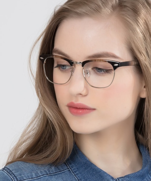 Coexist Striped MetalEyeglass Frames for Women from EyeBuyDirect