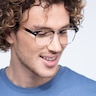 Coexist Striped Plastic-metalEyeglass Frames for Men from EyeBuyDirect