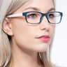 Danny Vert PlastiqueMontures de lunettes de vue pour Femmes d'EyeBuyDirect