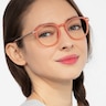 Daphne Pink Plastic-metalEyeglass Frames for Women from EyeBuyDirect