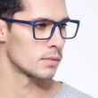 Equation Matte Navy PlasticEyeglass Frames for Men from EyeBuyDirect