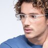 Firefly Clear Pearl PlasticEyeglass Frames for Men from EyeBuyDirect