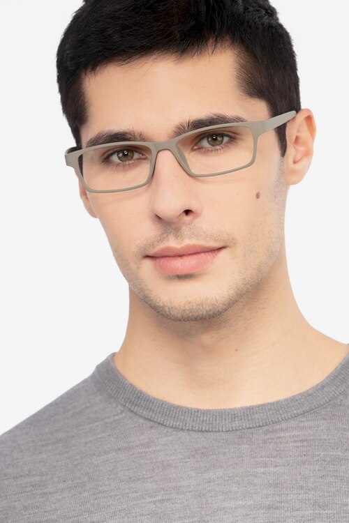 Madras Gray PlasticEyeglass Frames for Men from EyeBuyDirect