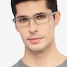 Madras Gray PlasticEyeglass Frames for Men from EyeBuyDirect