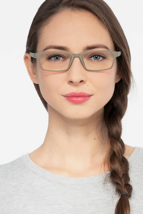 Madras Gray PlasticEyeglass Frames for Women from EyeBuyDirect