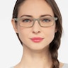 Madras Gray PlasticEyeglass Frames for Women from EyeBuyDirect