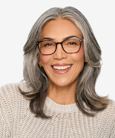 Pink Floral Nola -  Lightweight Metal Eyeglasses