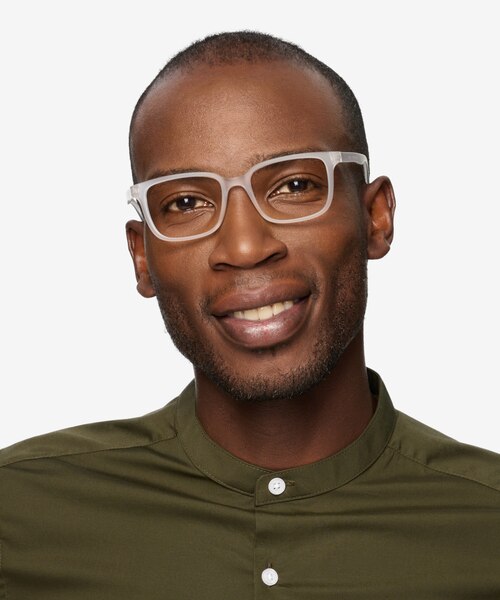 November Matte Clear PlastiqueMontures de lunettes de vue pour Hommes d'EyeBuyDirect