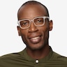 November Matte Clear PlastiqueMontures de lunettes de vue pour Hommes d'EyeBuyDirect