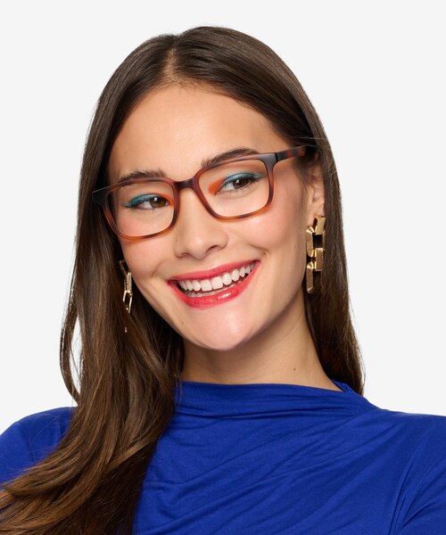 November Tortoise PlasticEyeglass Frames for Women from EyeBuyDirect