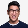 Peninsula Red Floral PlasticEyeglass Frames for Men from EyeBuyDirect